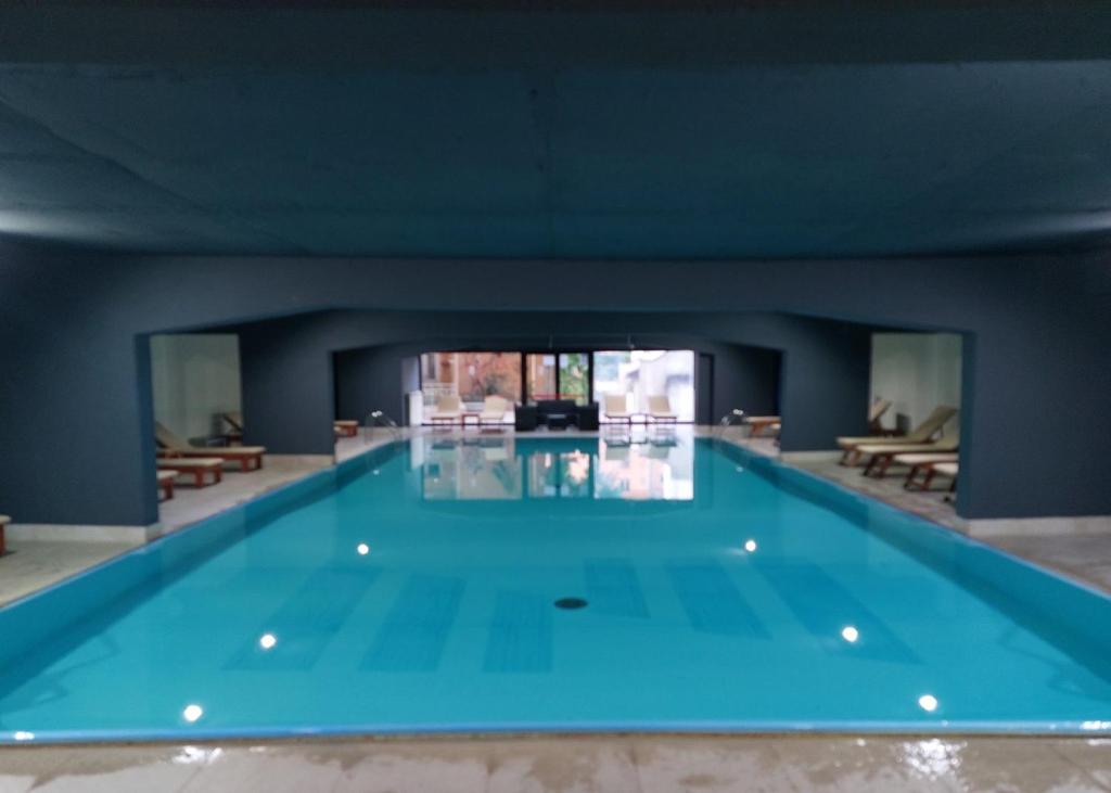 Indoor swimming pool in the hotel